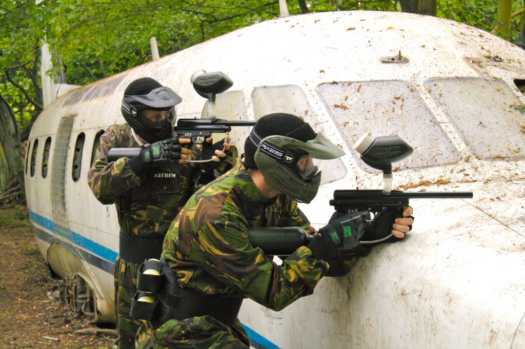 Paintball action